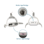 Cabeçote Refletor Odontológico 4 Leds Compatível Kavo