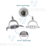 CabeÇOte Refletor OdontolÓGico 4 Leds CompatÍVel Kavo