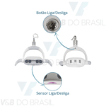 Cabeçote Refletor Odontológico 4 Leds Dabi