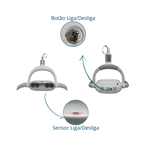 Cabeçote Refletor Odontológico 4 Leds Compatível Gnatus