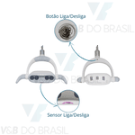 Cabeçote Refletor Odontológico 4 Leds Gnatus