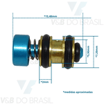 BotÃO Seringa TrÍPlice Azul