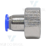 Conexão Engate Rápido Fêmea 08mm X 1/2 Bsp
