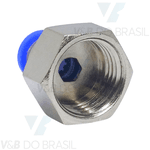 Conexão Engate Rápido Fêmea 08mm X 1/2 Bsp