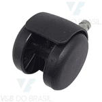 Rodízio para Mocho sem Bucha Pvc (Preto)
