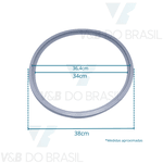 Anel Silicone Vedação Autoclave 60/75l Fina Stermax