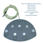 Pedal Comando Elétrico Cadeira Odontológica Cinza Gnatus