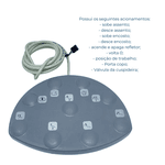 Pedal Comando Elétrico Cadeira Odontológica Cinza Dabi