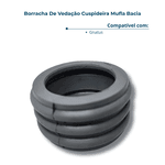 Borracha Vedação Cuspideira Mufla Bacia Compatível Gnatus