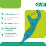 Fio Dental com Haste Flosser Multiple Action 40 Unidades Gum