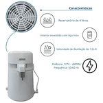 Destiladora de Água Bio Aqua 127v 60hz 4l D700
