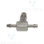 Conexão Tee (Sem Porcas) para Mangueira 1,6 X 1,6 X 3,3mm