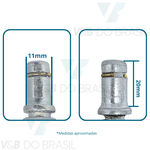 Rodízio para Mocho sem Bucha Pvc (Cinza) Dabi/outros