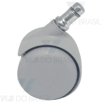 Rodízio para Mocho sem Bucha Pvc (Cinza) Dabi/outros