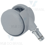 Rodízio para Mocho sem Bucha Pvc (Cinza) Dabi/outros