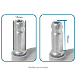 Rodízio P/ Mocho C/ Bucha Pvc (Cinza) Compatível Kavo/outros