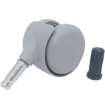 Rodízio P/ Mocho C/ Bucha Pvc (Cinza) Compatível Kavo/outros