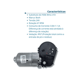 Motor do Motorredutor da Cadeira 24v Compatível Dabi