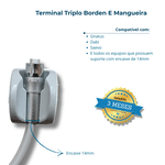Terminal Triplo Borden C/ Regulador+ Mangueira Tripla Gnatus