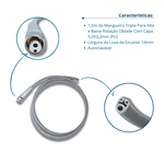 Terminal Triplo Borden C/ Regulador+ Mangueira Tripla Gnatus