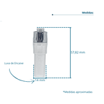 Terminal Triplo Borden C/ Regulador+ Mangueira Tripla Gnatus