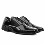 Sapato Social Masculino Preto Verniz Ares
