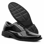 Sapato Social Masculino Preto Verniz Ares