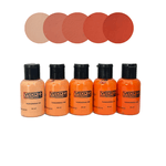 Tinta Acrílica Fosca para Couro e Tecido - Pack Completo com 60 Cores - Custom Ink Nuances 