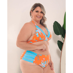 Biquíni Riviera Plus Size Tiras Laranja