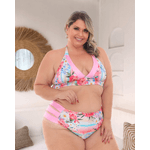 Biquíni Florença Plus Size Tiras Rosa