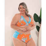 Biquíni Riviera Plus Size Tiras Laranja