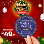 360 Adesivos Feliz Natal Brilho