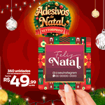 360 Adesivos Feliz Natal Presente