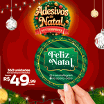 360 Adesivos Feliz Natal Brilho