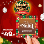360 Adesivos Feliz Natal Presente