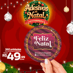 360 Adesivos Feliz Natal Brilho