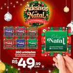 360 Adesivos Feliz Natal Presente