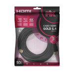 Cabo Hdmi 1.4 - 4k Ultrahd 19p 10m 