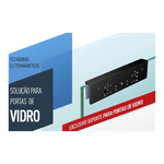 Suporte "U" Porta de Vidro Para Fechadura Eletroímã Giga Security