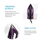 FERRO A VAPOR EASY PASS 1200W 127/220V ELGIN