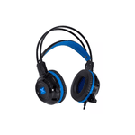 FONE DE OUVIDO HEADSET GAMER TARANIS V2 P2 COM MICROFONE - PRETO E AZUL