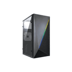 GABINETE GAMER VINIK MURK PRETO LATERAL ACRILICO - GGMACBK