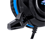 FONE DE OUVIDO HEADSET GAMER TARANIS V2 P2 COM MICROFONE - PRETO E AZUL