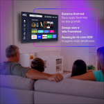 SMART TV HQ 50" 4K 3 HDMI 2 USB WI-FI ANDROID FRAMELESS SLIM 