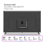 SMART TV HQ 50" 4K 3 HDMI 2 USB WI-FI ANDROID FRAMELESS SLIM 