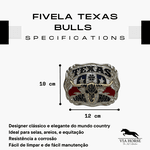 Fivela Country Texas Long Horn Usa