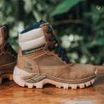 Bota Alabama em Couro Cachoeira & Trilha Ref. N2 Com C.A.- Rato - Ouro