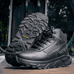 Bota Everest Coturno Masculino Couro Resistente Sola EVA Confortável - Preto - Extra Leve