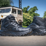 Bota Prime Masculina Original Coturno Couro Resistente Sola EVA - Preto - Extra Leve