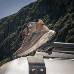 Coturno Masculino Hunter Bota Em Couro Original Sola EVA - Marrom Claro - Extra Leve